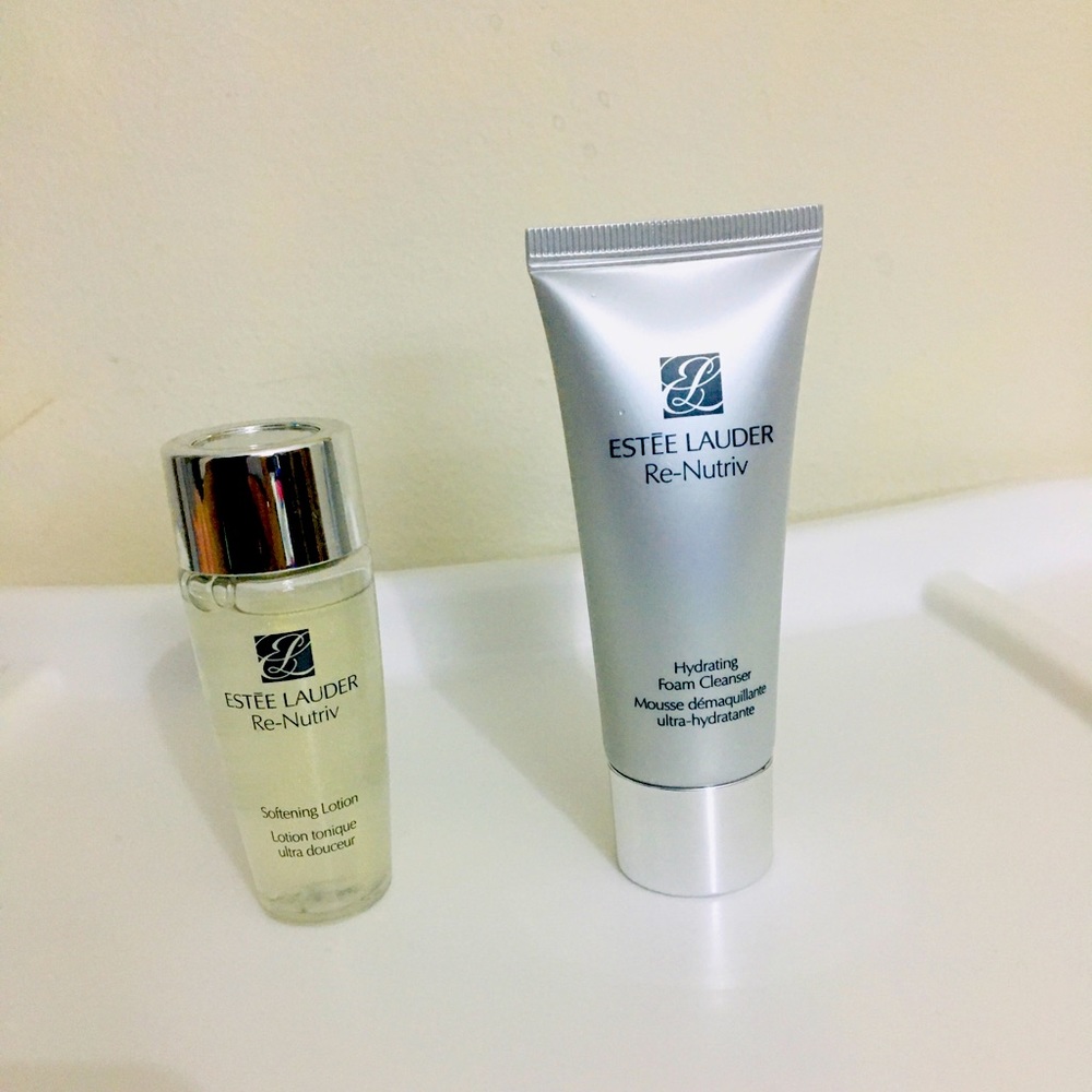 Estee Lauder Re-Nutriv Lotion and Foam Cleanser